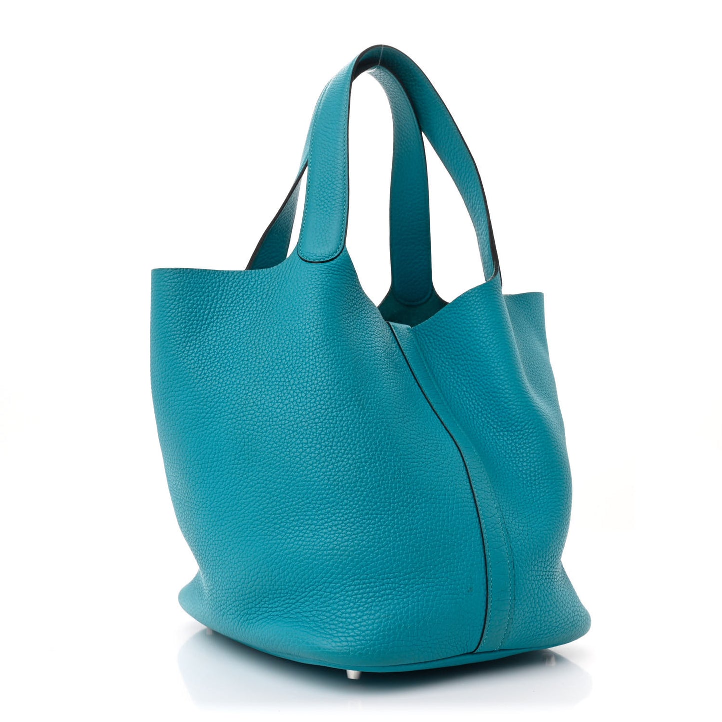 Taurillon Clemence Picotin Lock 26 GM Turquoise