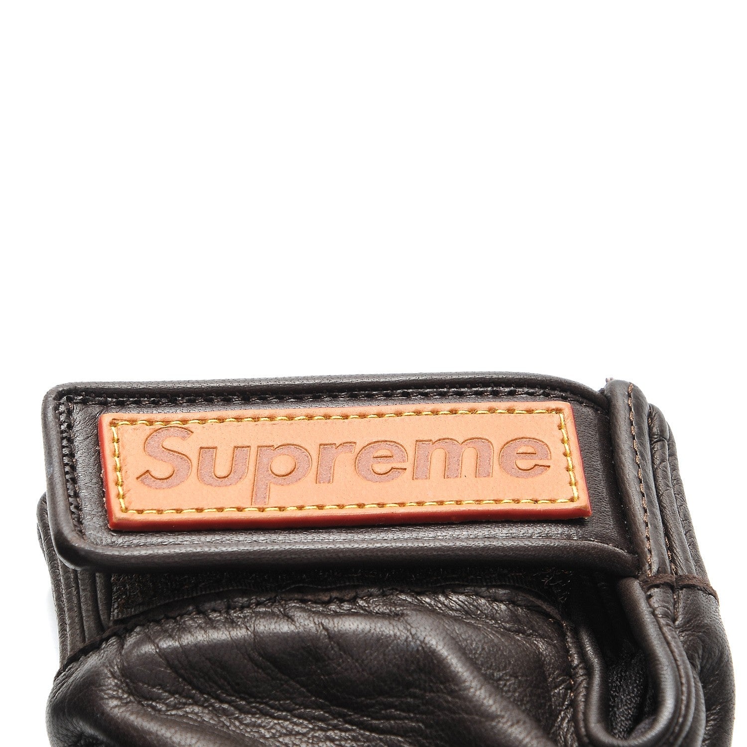 Louis Vuitton X SUPREME Lambskin Monogram Baseball Gloves 4 of 7