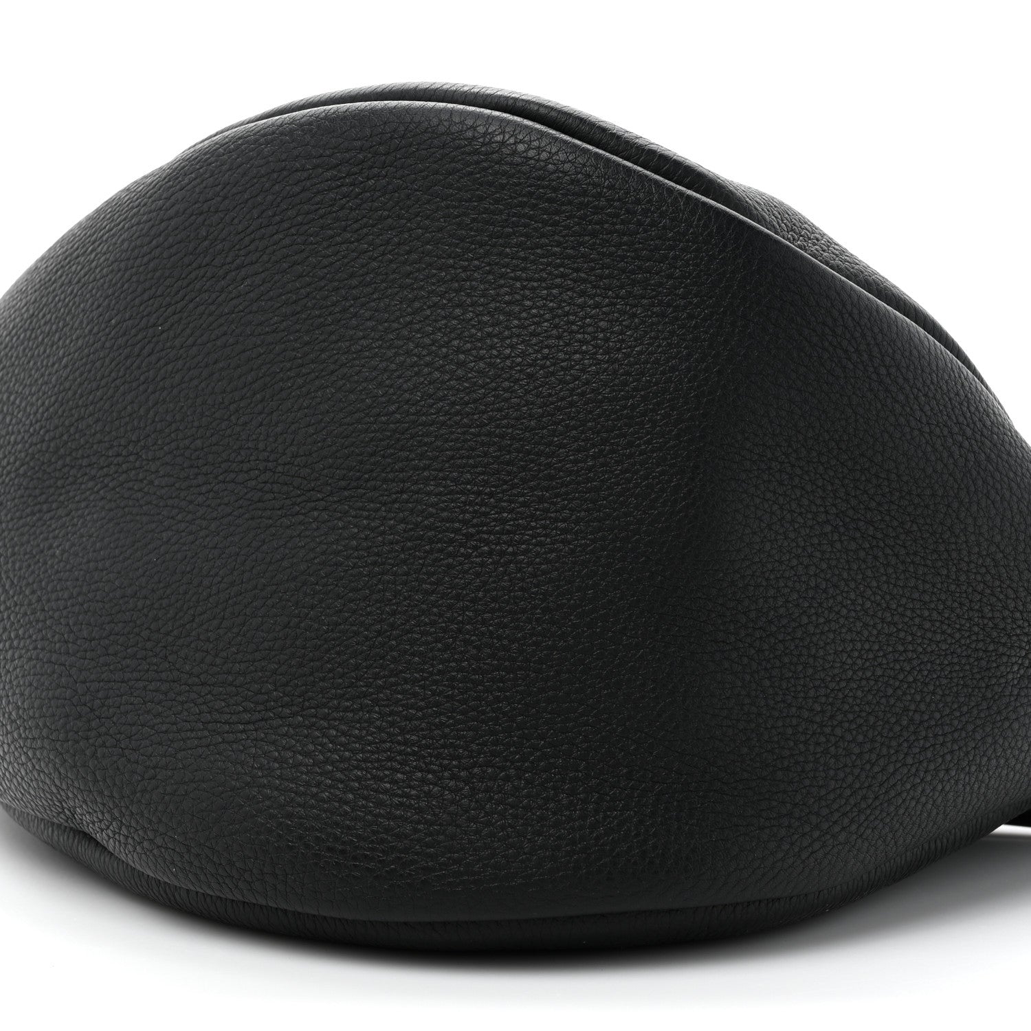 The Row Grained Calfskin Large Slouchy Banana Bag Black 8 of 10