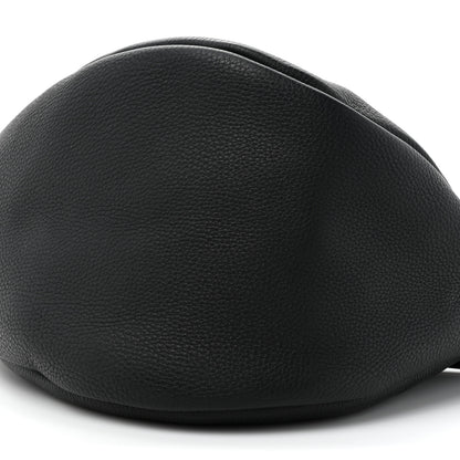 The Row Grained Calfskin Large Slouchy Banana Bag Black 8 of 10