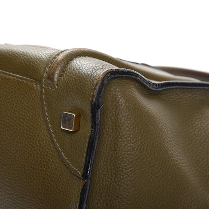 Celine Drummed Calfskin Mini Luggage Jungle 17 of 20