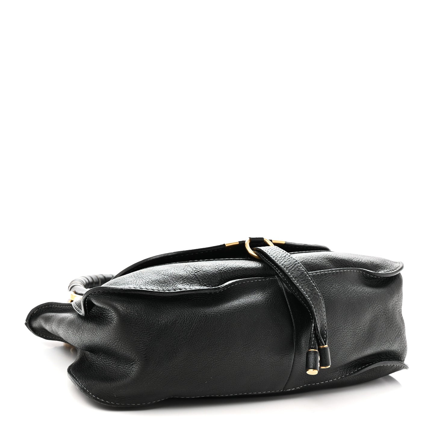 Calfskin Medium Marcie Satchel Black