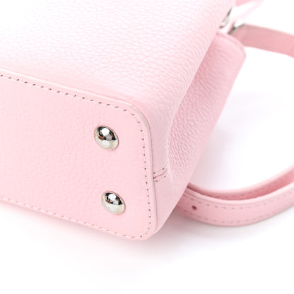 Louis Vuitton Taurillon Flowers Capucines Mini Pink 9 of 9
