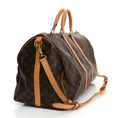 Louis Vuitton Monogram Keepall Bandouliere 55 3 of 15