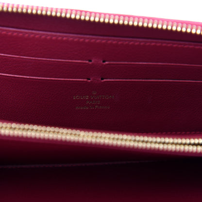 Louis Vuitton Ostrich Zippy Wallet Magenta 6 of 8