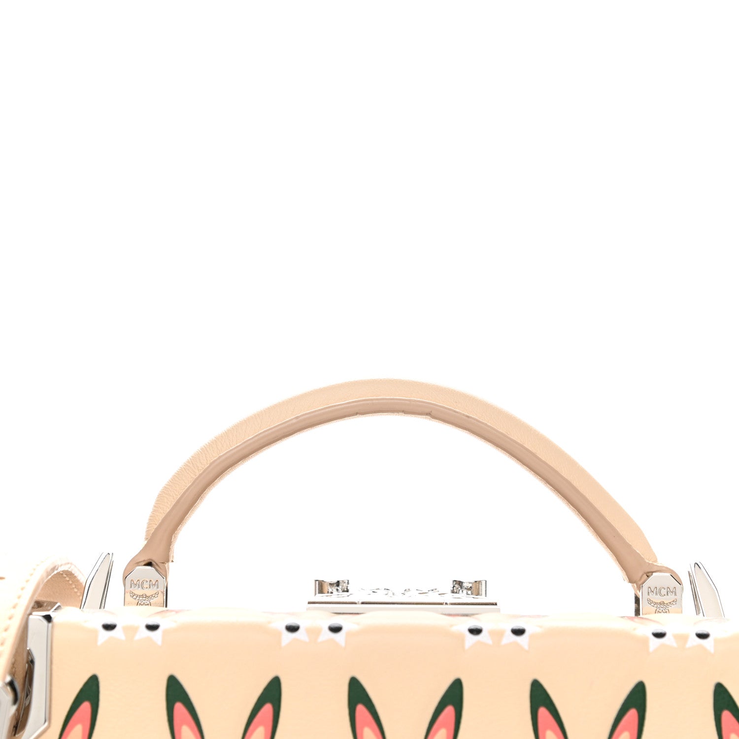 MCM Lambskin Star Eyed Bunny Small Berlin Crossbody Natural 11 of 11