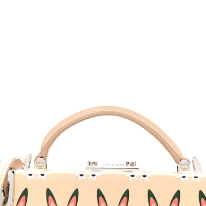MCM Lambskin Star Eyed Bunny Small Berlin Crossbody Natural 11 of 11