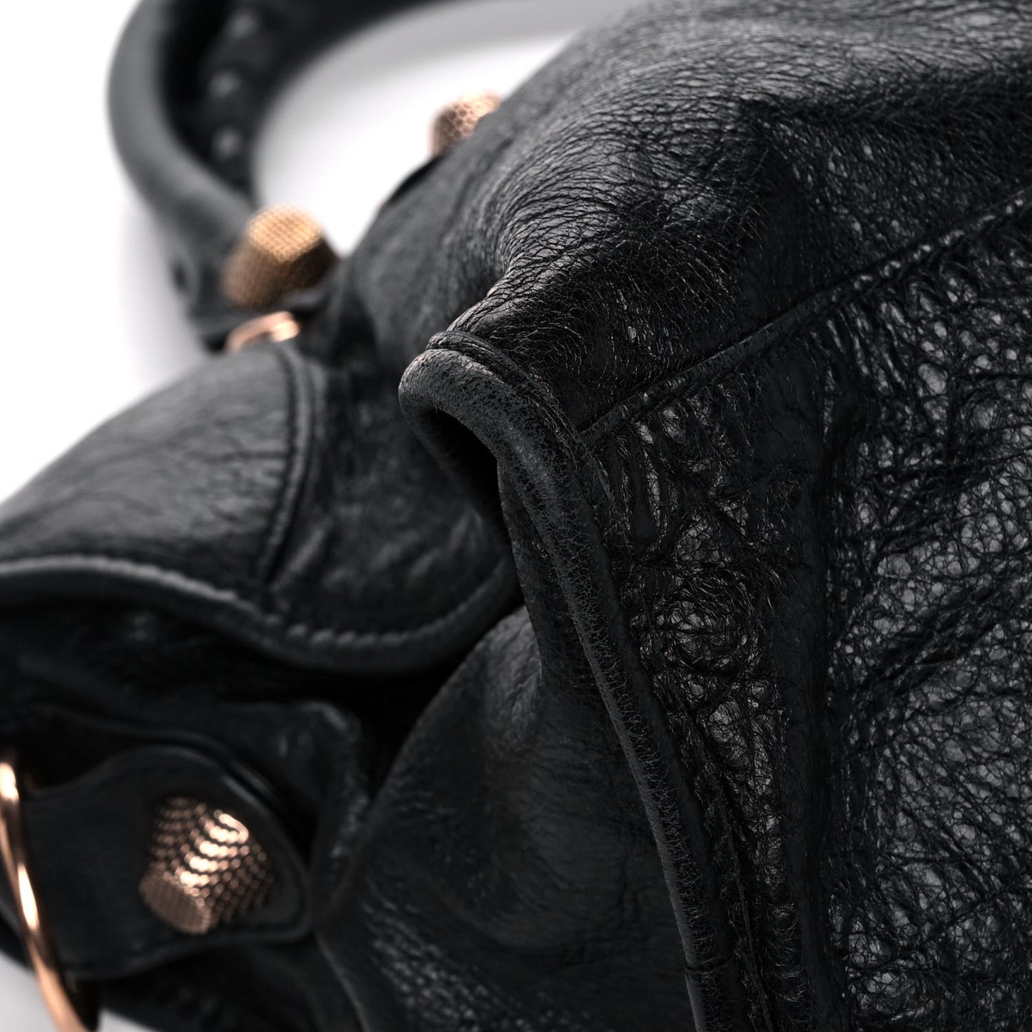 Agneau Giant 21 Rose Gold Hardware Part Time Black