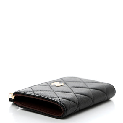 Chanel Caviar Quilted Zipped Key Holder Case Black 4 of 8