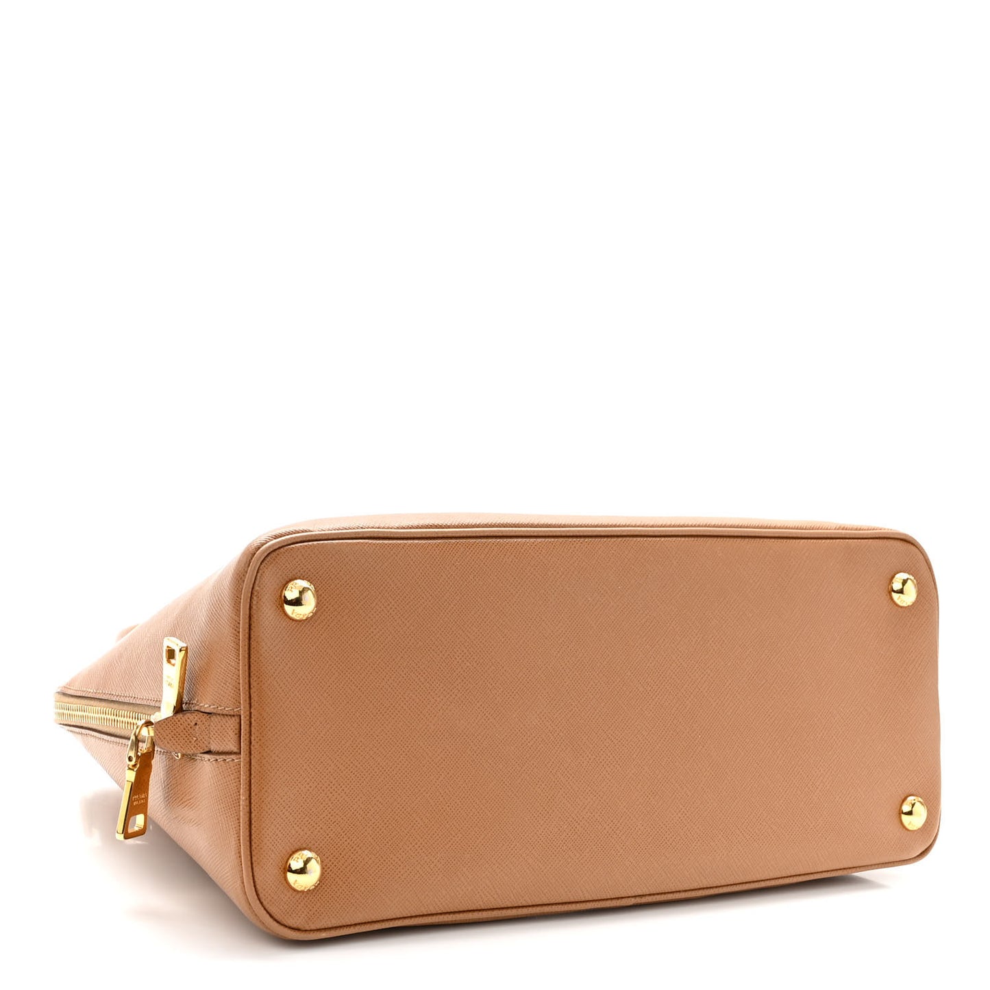 Saffiano Lux Medium Promenade Tote Caramel