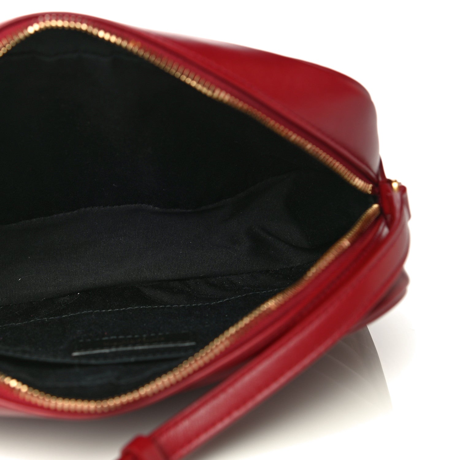 Saint Laurent Calfskin Matelasse Monogram Lou Camera Bag Red 5 of 10