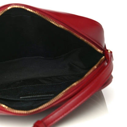 Saint Laurent Calfskin Matelasse Monogram Lou Camera Bag Red 5 of 10
