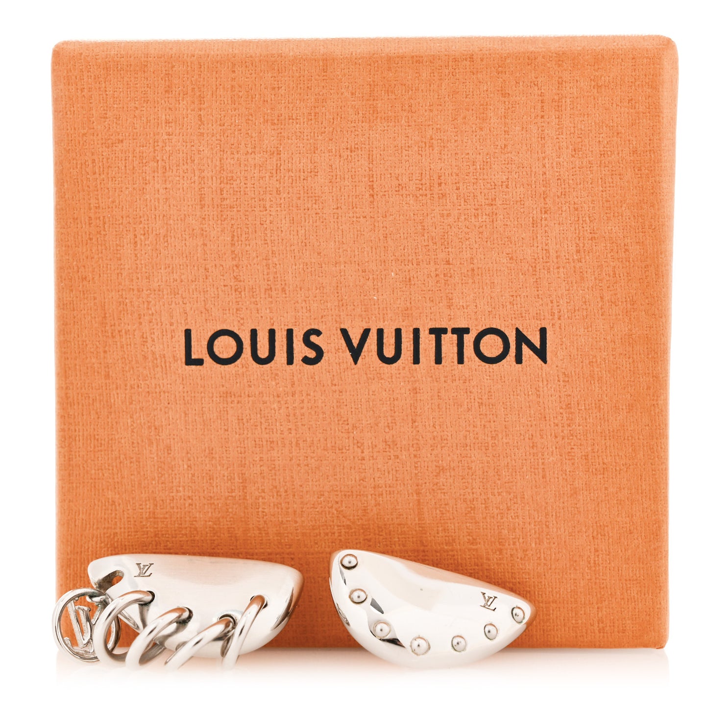 Brass Bionic Earrings Palladium