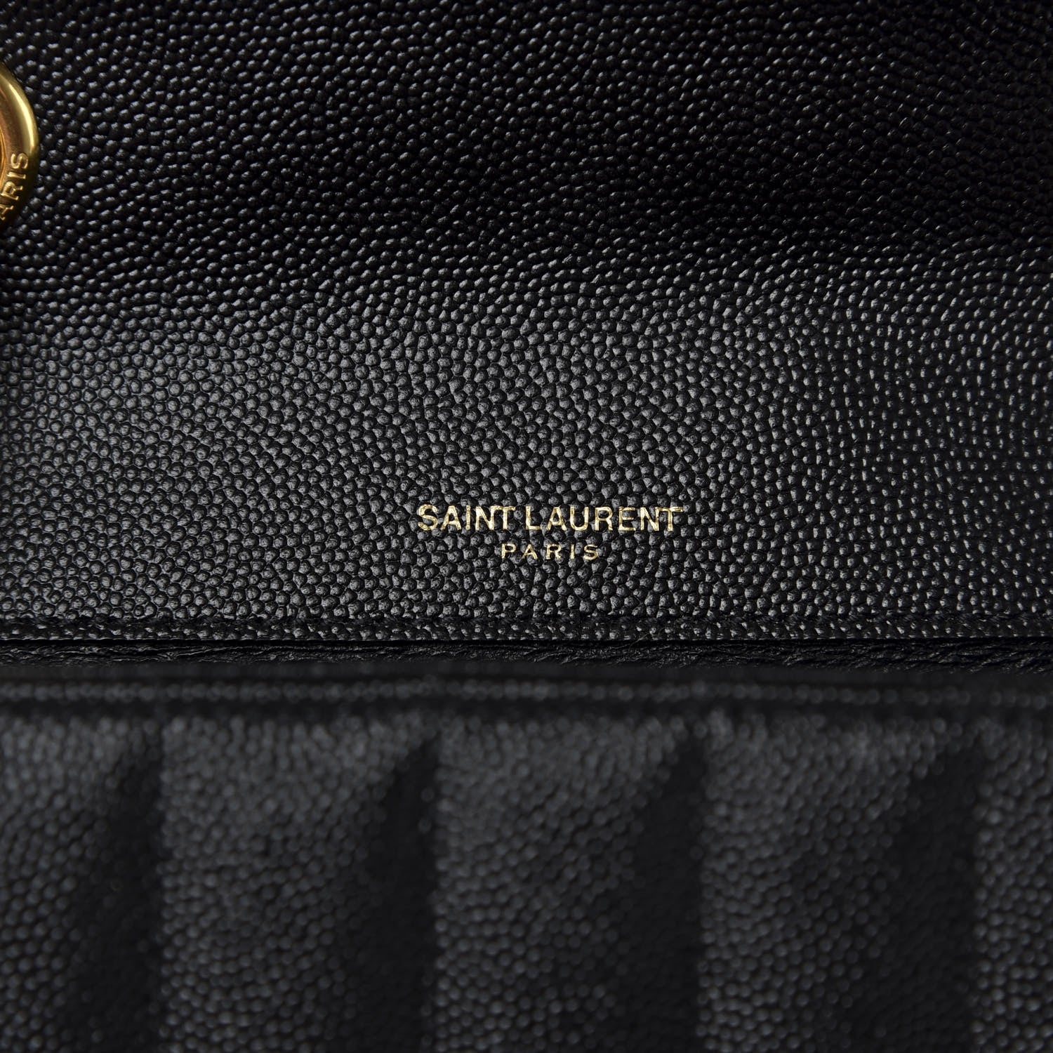 Saint Laurent Grain De Poudre Matelasse Monogram Small Vicky Chain Bag Black 8 of 10