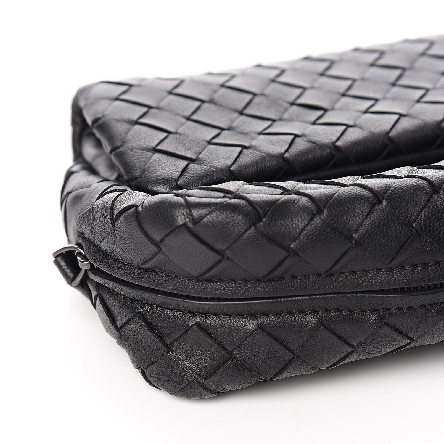 Bottega Veneta Nappa Intrecciato Mini Messenger Bag Black 9 of 11