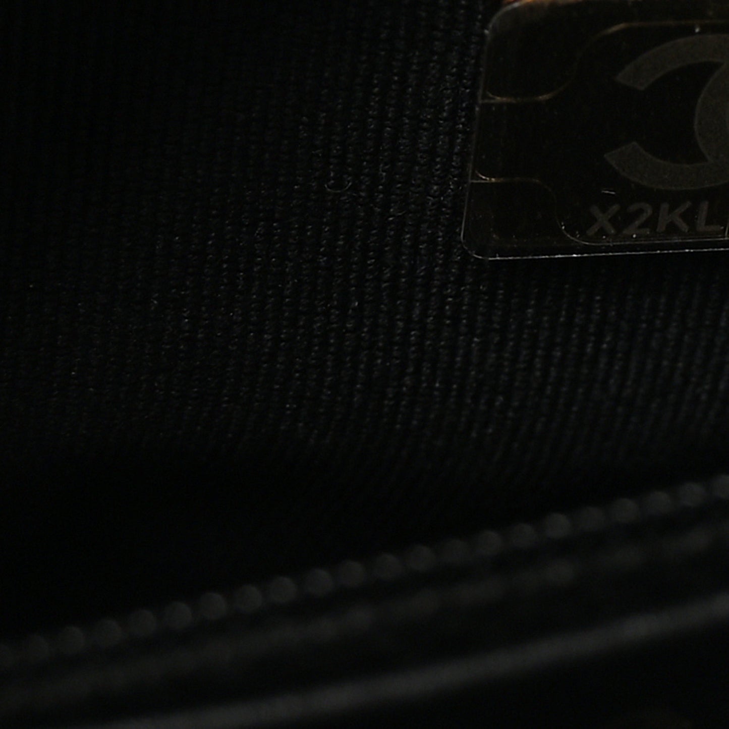 Shiny Aged Calfskin Quilted Nano Kelly Shopper Black