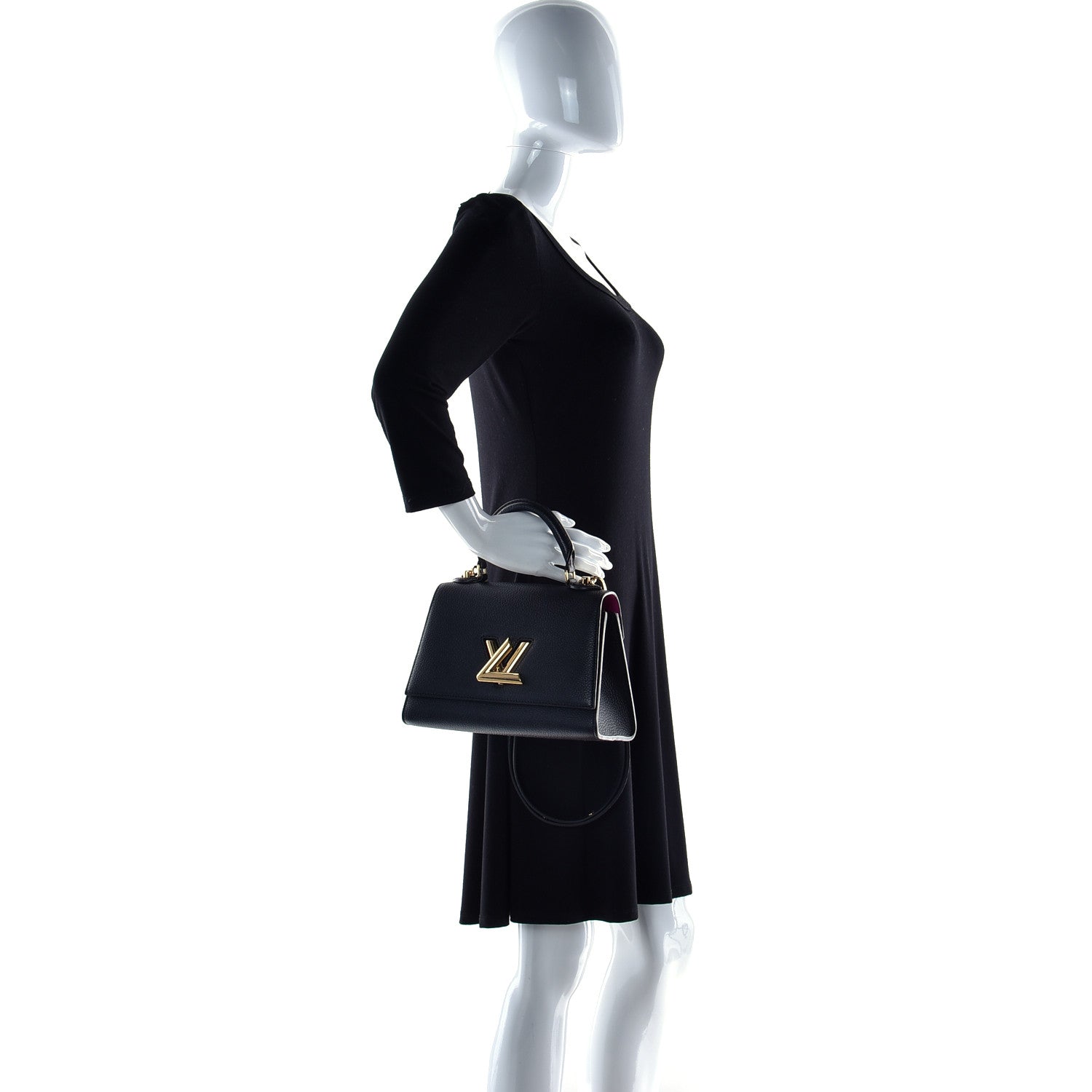 Louis Vuitton Taurillon Twist One Handle PM Black 3 of 10