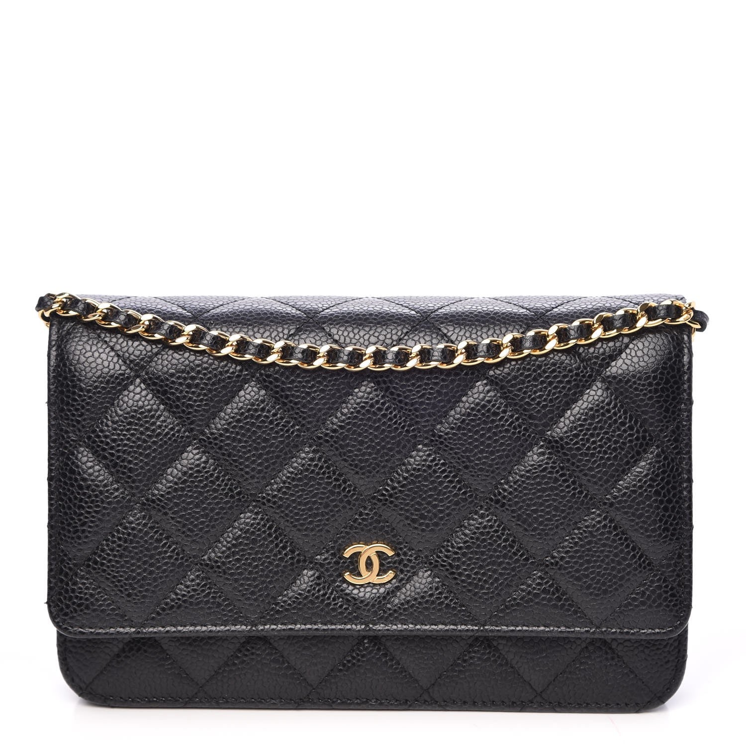 Chanel Caviar Quilted Wallet On Chain WOC Black 1 of 9