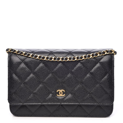 Chanel Caviar Quilted Wallet On Chain WOC Black 1 of 9