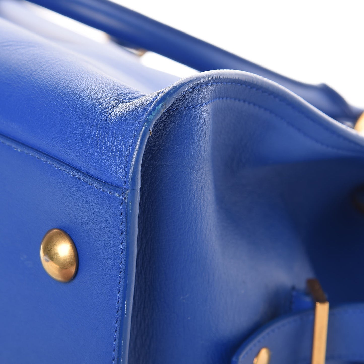 Calfskin Medium Classic Y Cabas Royal Blue