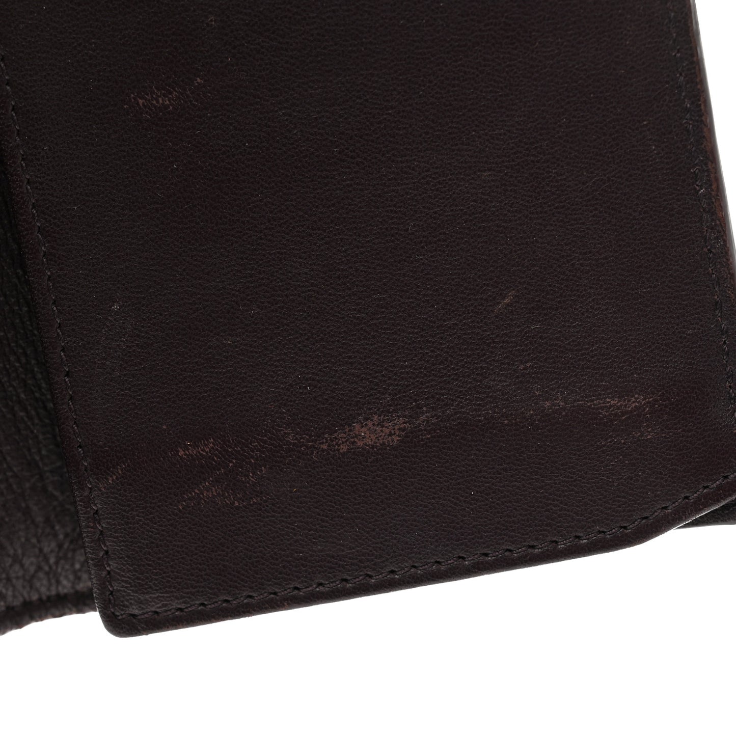 Pebbled Calfskin Skull Continental Wallet Burgundy