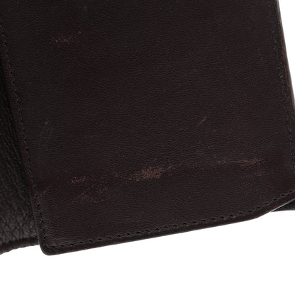Alexander McQueen Pebbled Calfskin Skull Continental Wallet Burgundy 9 of 9