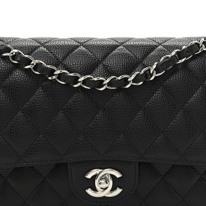 Chanel Caviar Quilted Medium Double Flap Black 7 of 10