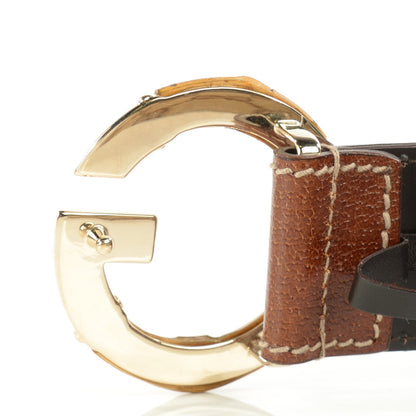Gucci Monogram Bamboo G Belt 85 34 5 of 8