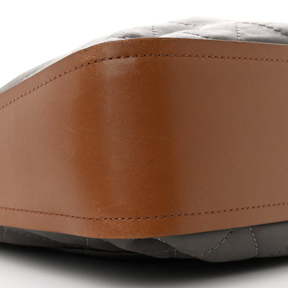 Chanel Calfskin Country Chic Stitched Hobo Grey 9 of 13