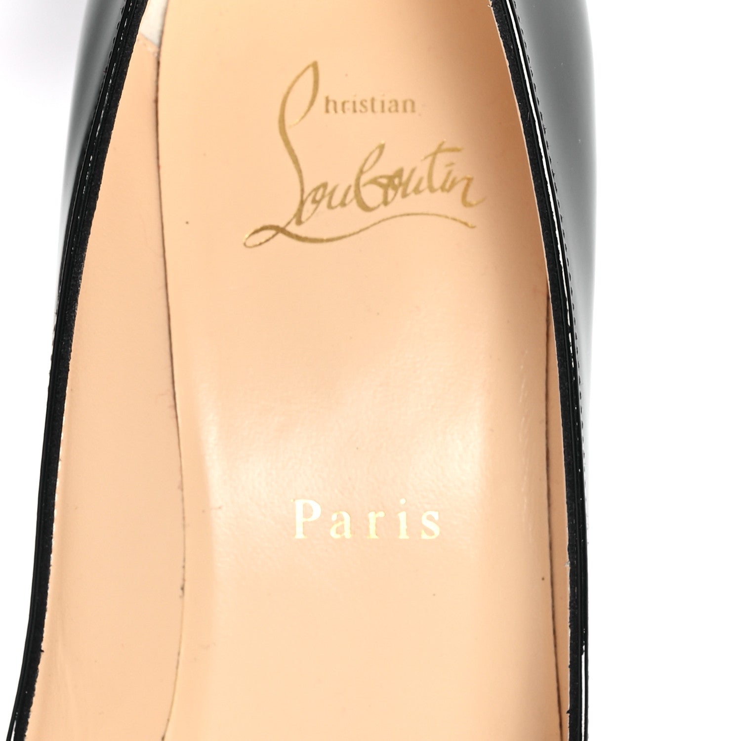 Christian Louboutin Patent Calfskin Miss Sab 85 Pumps 38.5 Black 8 of 9