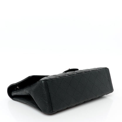 Chanel Caviar Quilted Maxi Single Flap Black 4 of 12