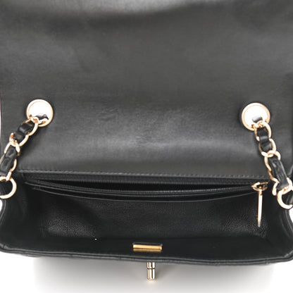 Chanel Lambskin Quilted Mini Rectangular Flap Black 5 of 10