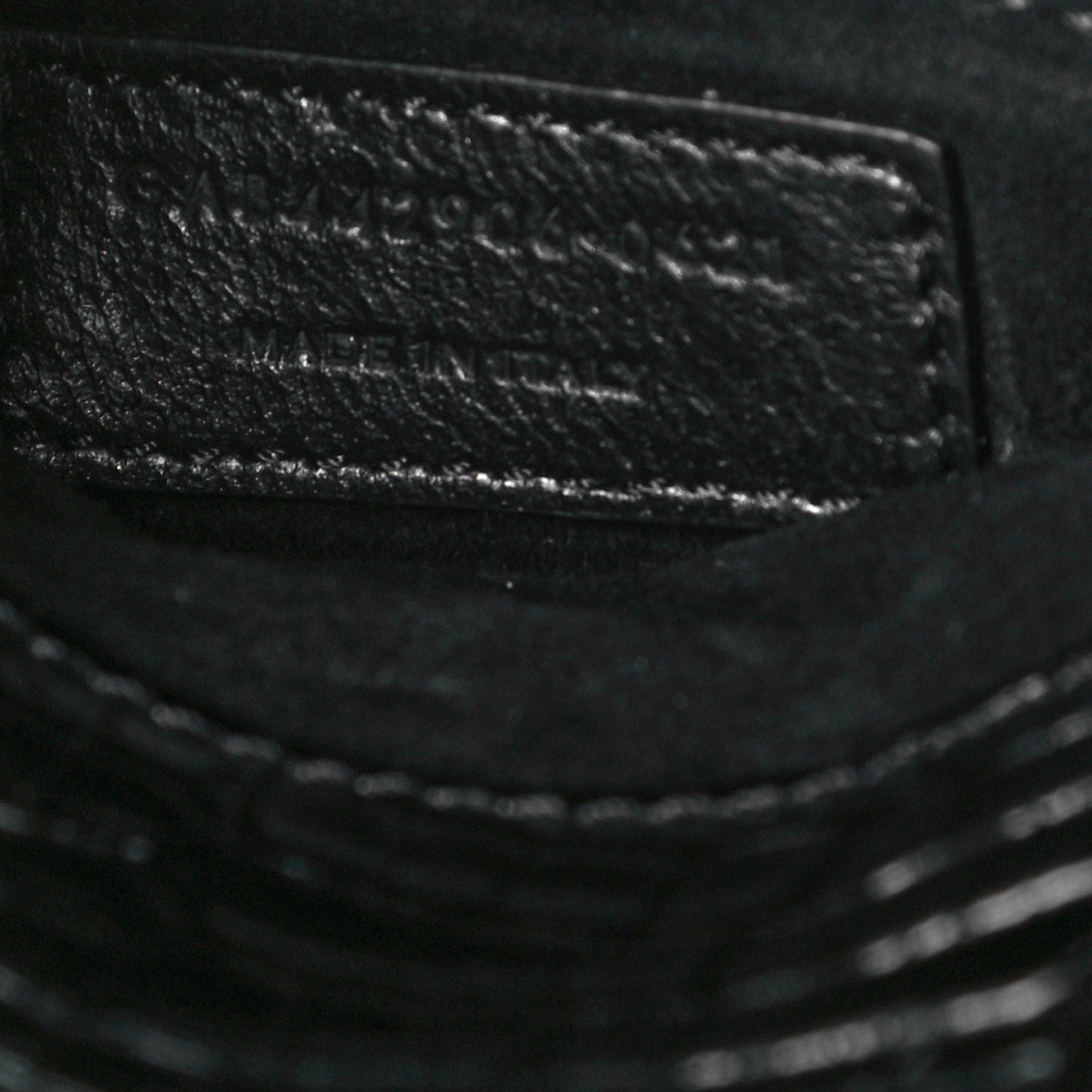 Calfskin Crocodile Embossed Medium Monogram Sunset Black