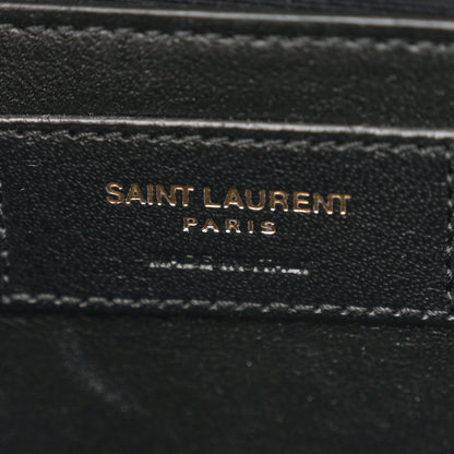 Saint Laurent Canvas Small Monogram Hibiscus Print Kate Satchel Blue 6 of 11