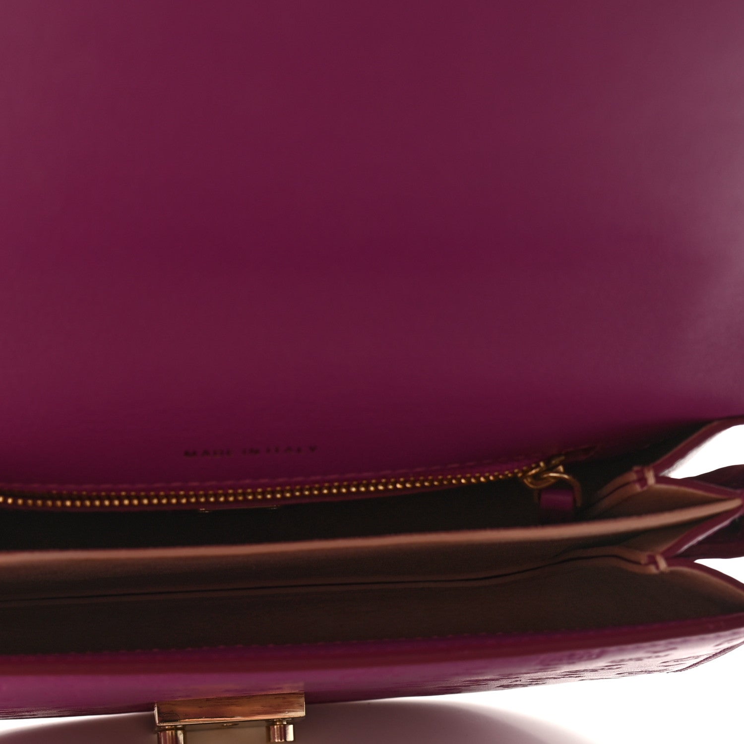 MCM Calfskin Ottomar Monogram Trisha Shoulder Bag Purple 7 of 10