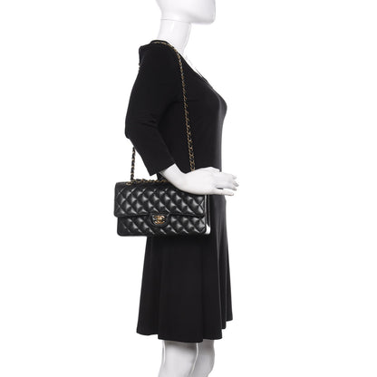 Chanel Caviar Quilted Medium Double Flap Black 3 of 12