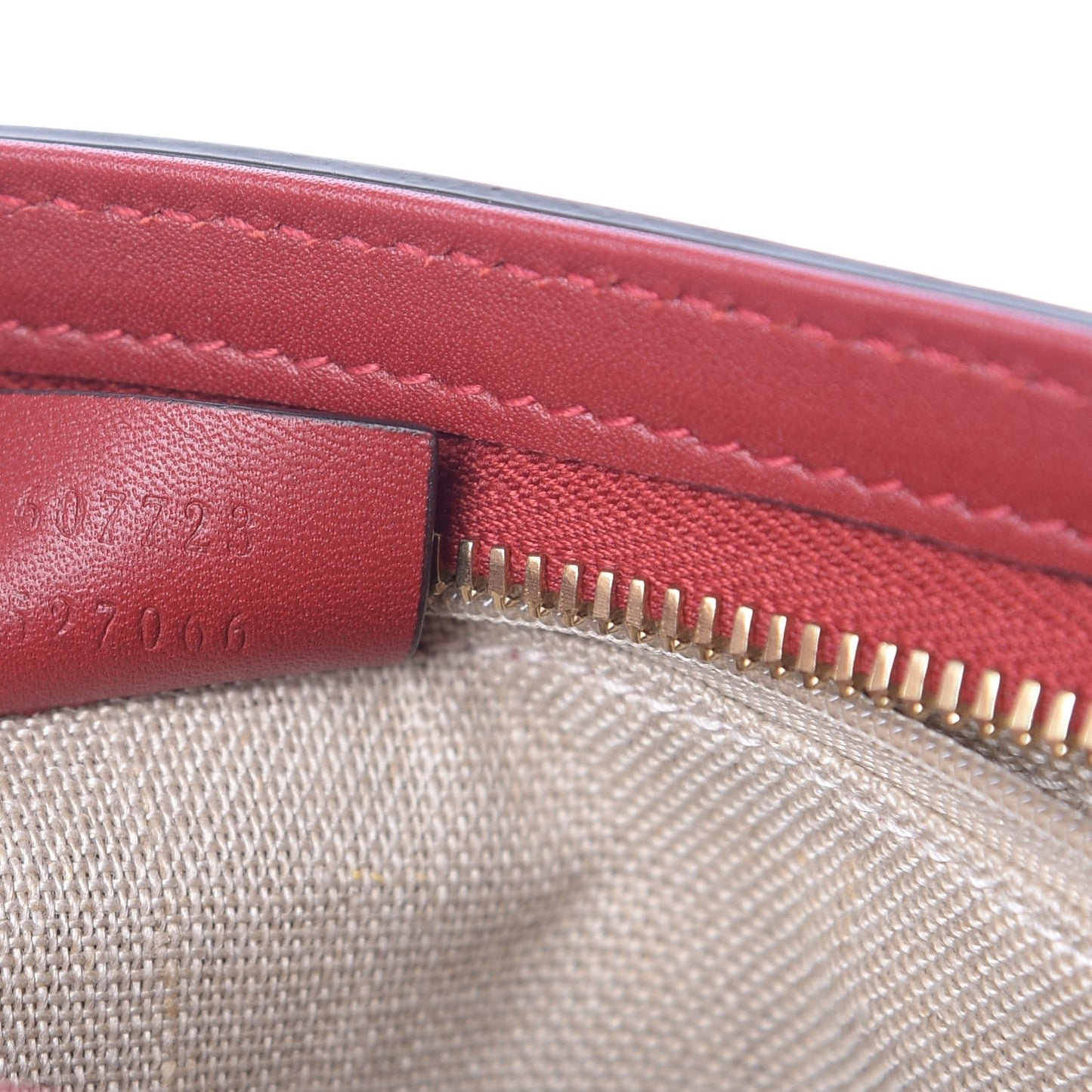 Microguccissima Flat Crossbody Red