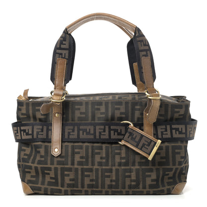 Fendi Zucca FF Top Handle Shoulder Bag Tobacco 1 of 16