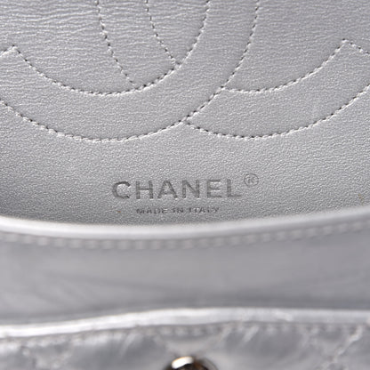 Chanel Metallic Aged Calfskin 2.55 Reissue 225 Flap Silver 5 of 8