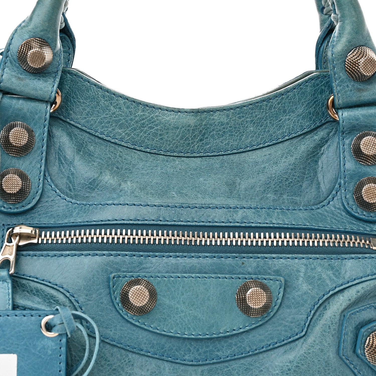 Balenciaga Agneau Giant 21 Silver Hardware City Cyclade 8 of 16