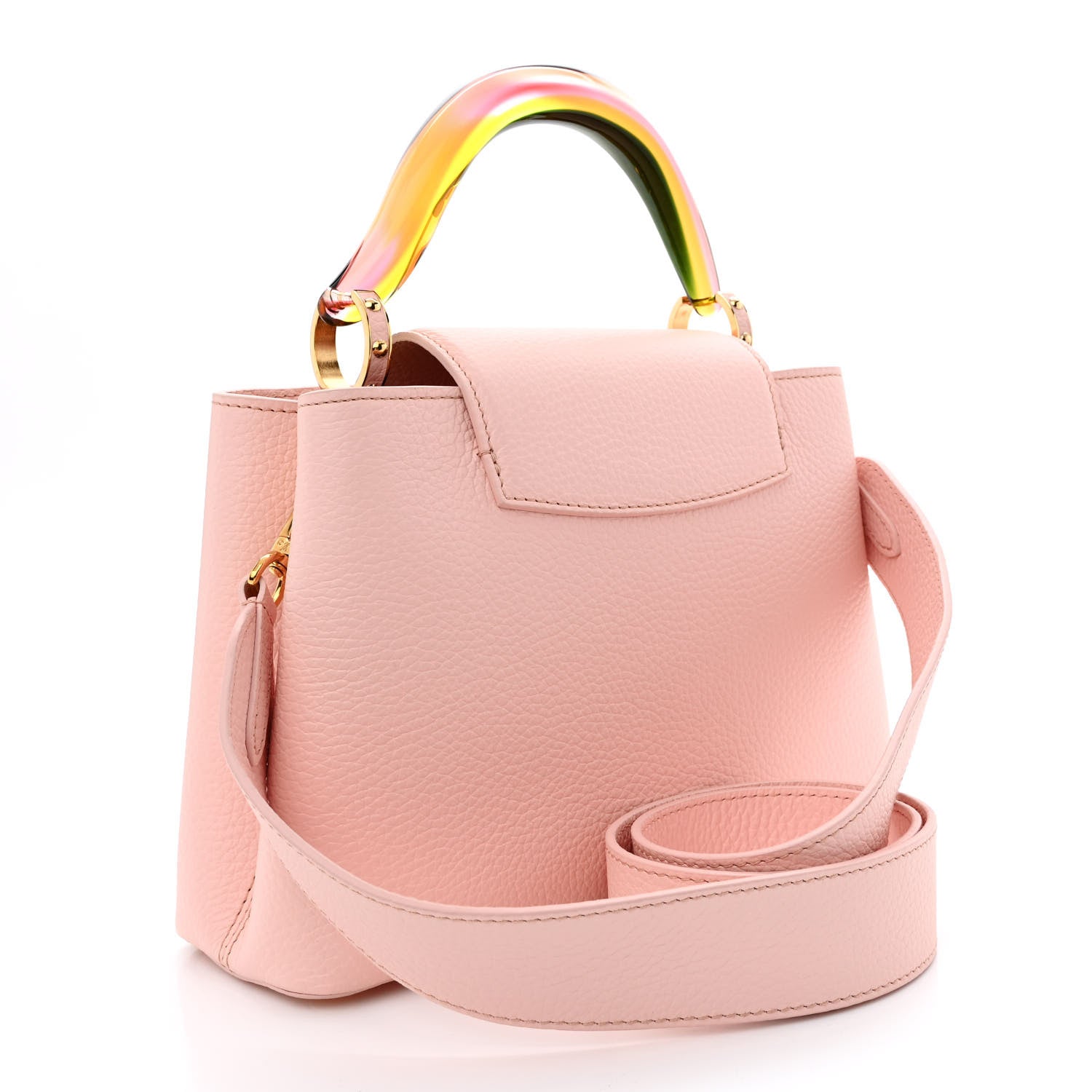 Louis Vuitton Taurillon Resin Murano Capucines BB Rose Jasmin 3 of 12