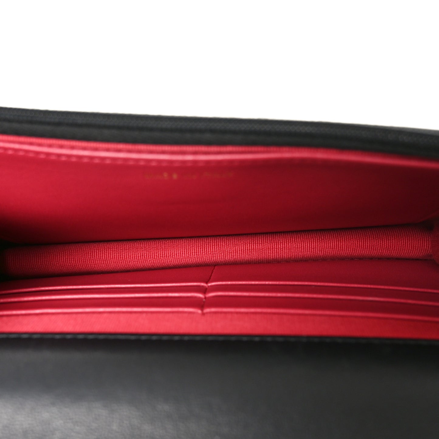 Lambskin Quilted Sweet Camellia Wallet on Chain WOC Black