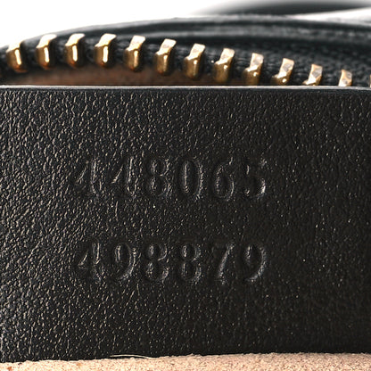 Gucci Calfskin Matelasse Mini GG Marmont Chain Shoulder Bag Black 7 of 13