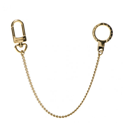 Louis Vuitton Metal Pochette Extender Key Ring Chain Gold 1 of 4