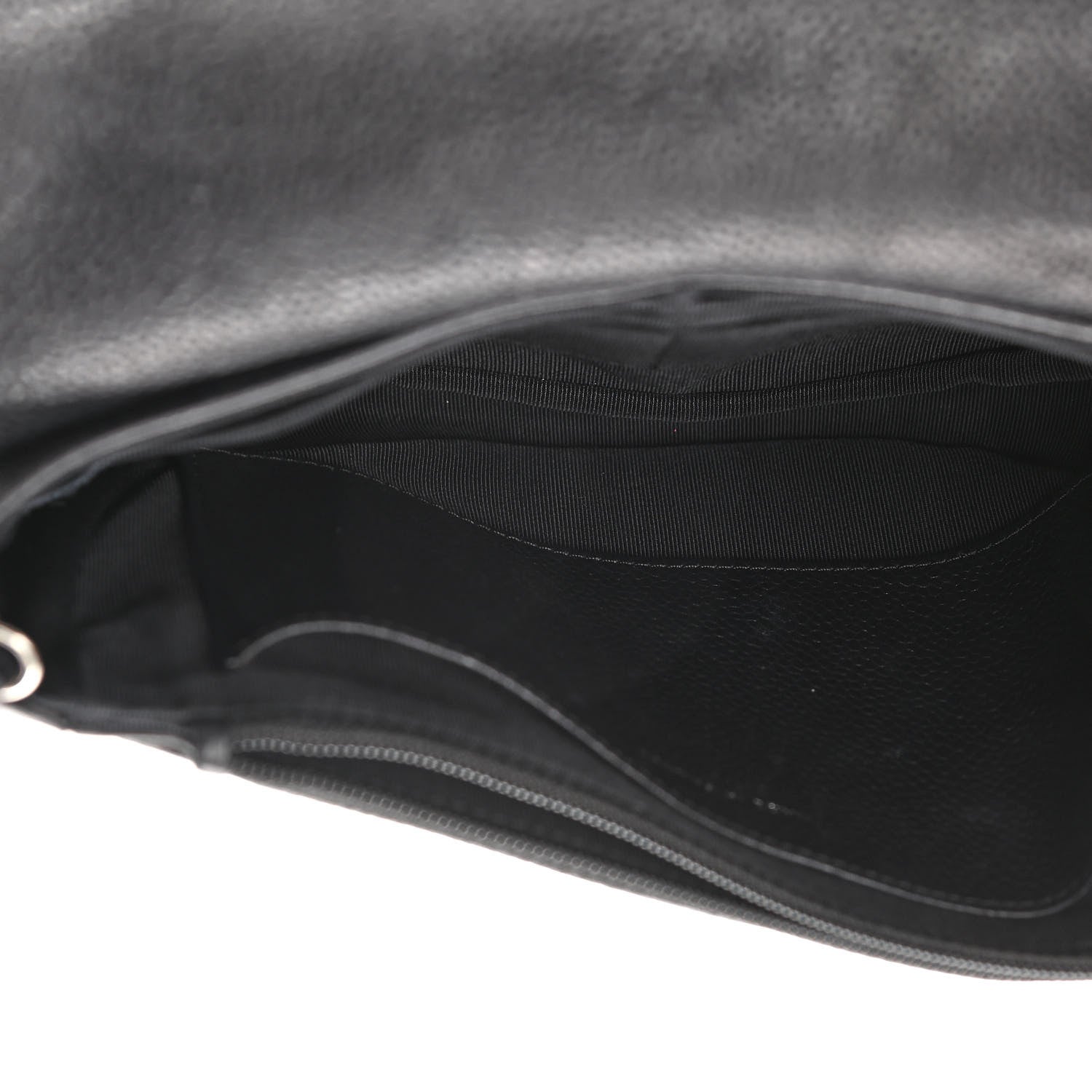 Chanel Caviar Half Moon Wallet On Chain WOC Black 8 of 14