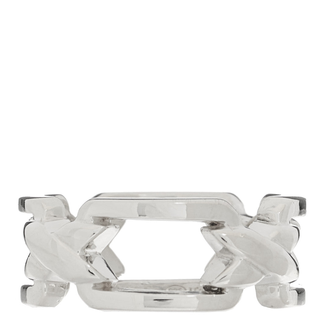 Sterling Silver X Open Band Ring 49 4.75