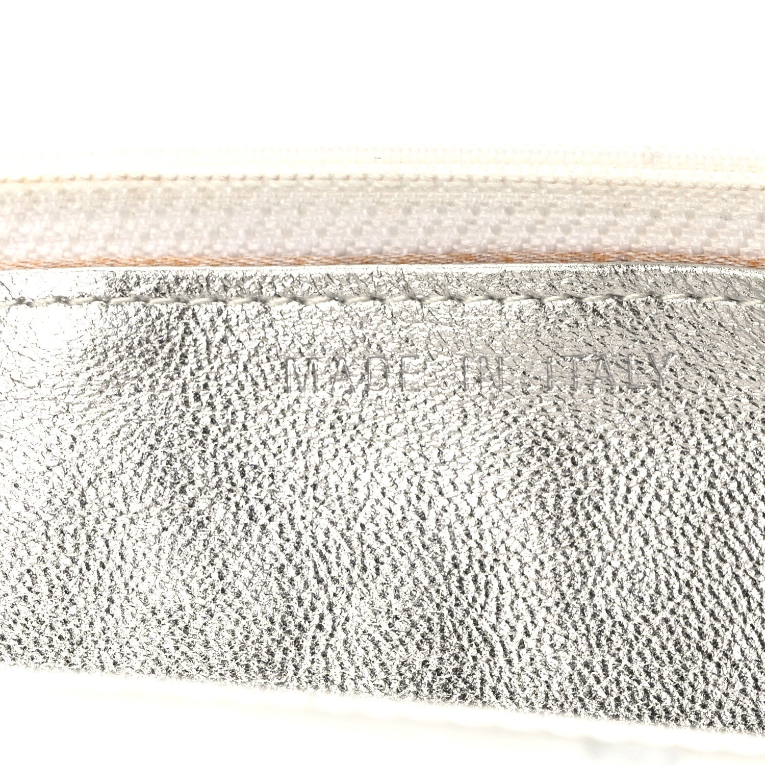 Chanel Nylon Travel Wallet On Chain WOC Metallic Silver 7 of 13