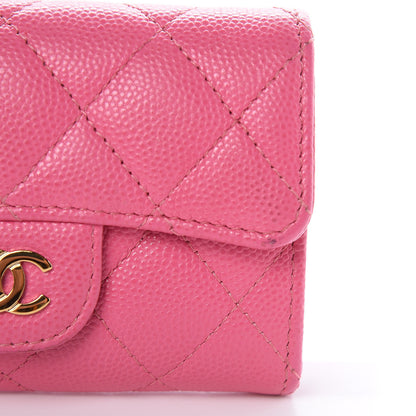 Chanel Caviar Quilted Flap Card Holder Pink 19 of 22
