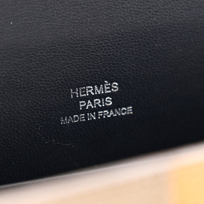 Hermes Epsom Casaque Mini Kelly Sellier 20 Etoupe Sesame Bleu Indigo 6 of 19