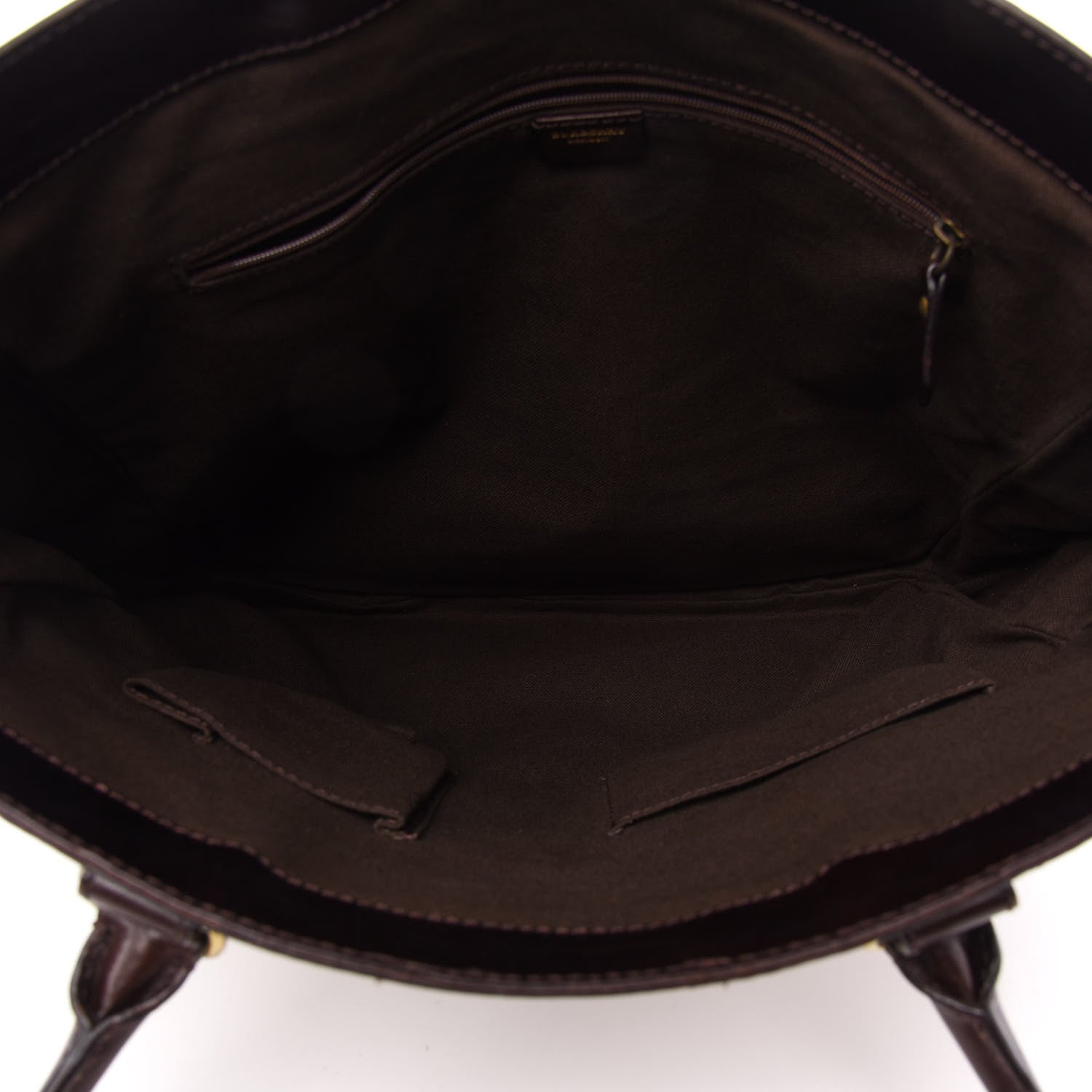 Burberry Haymarket Check Tote Brown 5 of 12